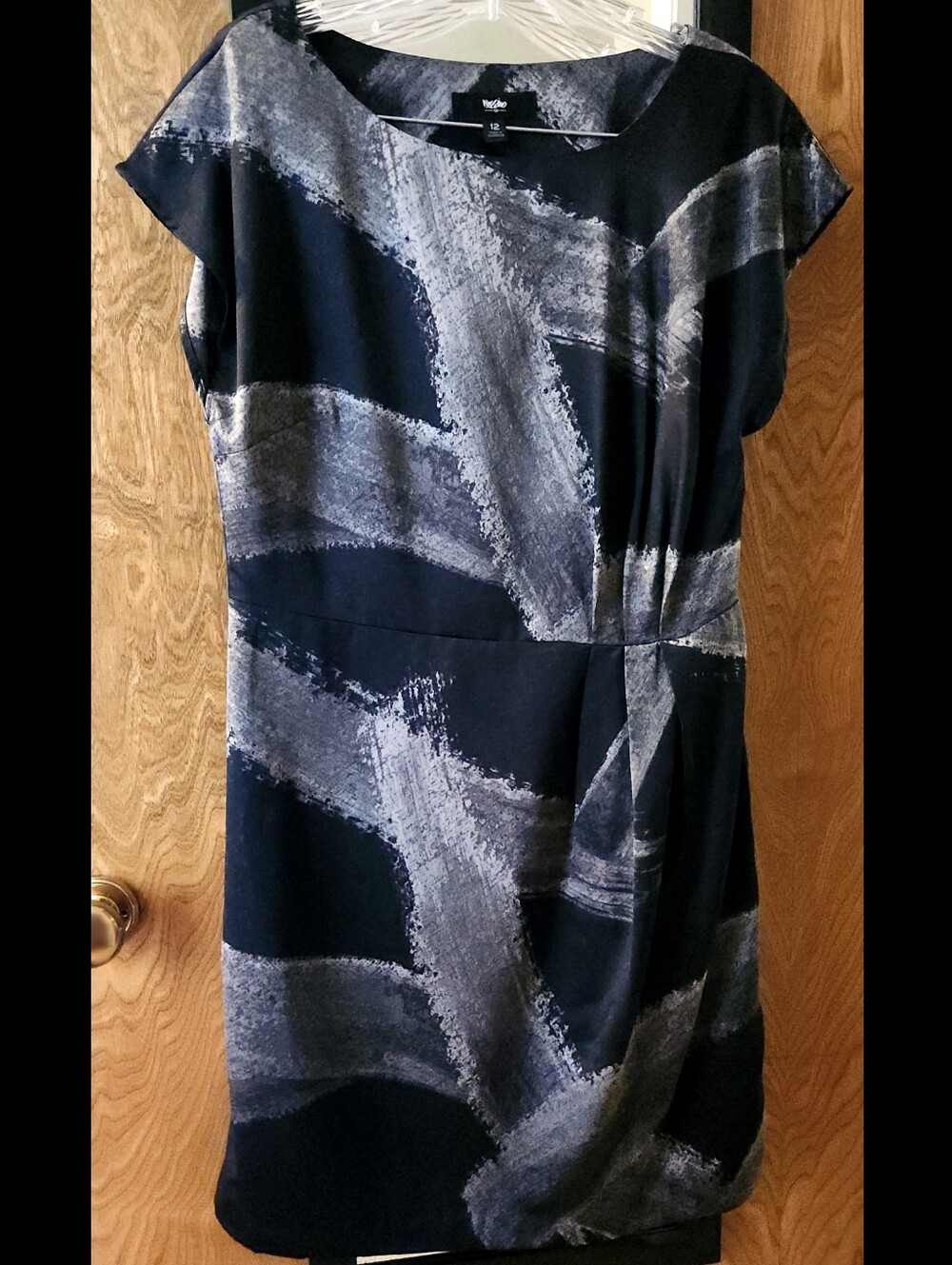Mossimo Paint Stroke Print Satin Dress
